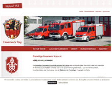 Tablet Screenshot of feuerwehr-kay.com